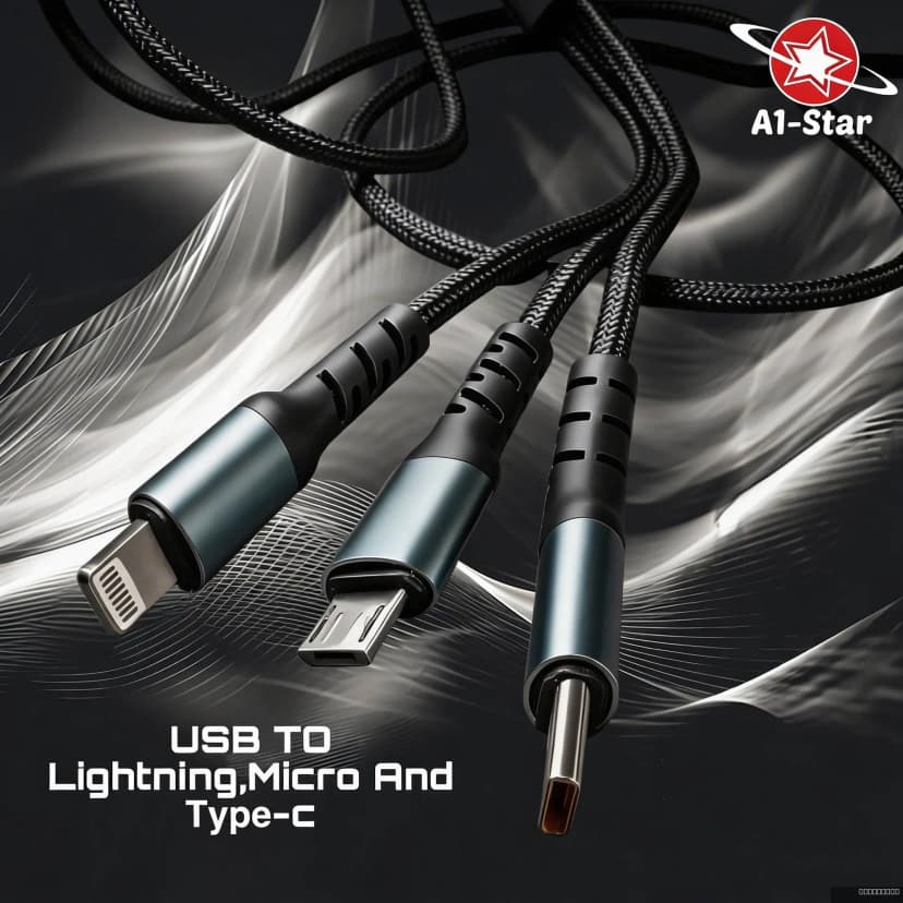 A1-DT3in1 USB to 3-in-1 Cable