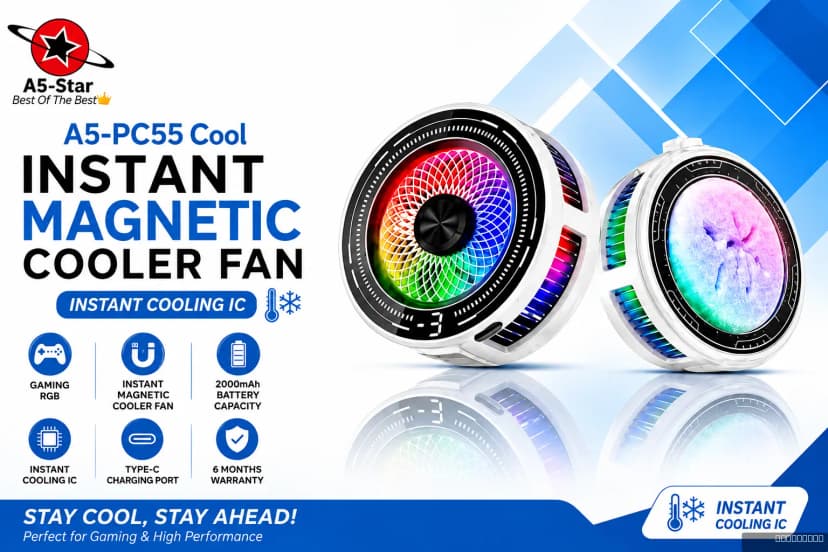 A5-PC55 Cool Instant Magnetic Cooler Fan